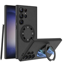 Load image into Gallery viewer, Leather Magnetic Bracket Protective Phone Case For Samsung Galaxy S24 S23 Ultra Plus