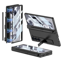 Load image into Gallery viewer, Magnetic Hinge Pen Slot Hidden Bracket All-included Case With Back Screen Protector For Galaxy Z Fold 6/5/4/3