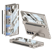 Load image into Gallery viewer, Magnetic Hinge Pen Slot Hidden Bracket All-included Case With Back Screen Protector For Galaxy Z Fold 7/6/5/4/3
