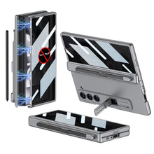 Load image into Gallery viewer, Magnetic Hinge Pen Slot Hidden Bracket All-included Case With Back Screen Protector For Galaxy Z Fold 6/5/4/3