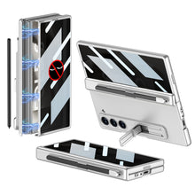 Load image into Gallery viewer, Magnetic Hinge Pen Slot Hidden Bracket All-included Case With Back Screen Protector For Galaxy Z Fold 7/6/5/4/3
