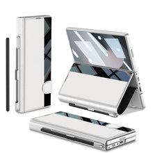 Load image into Gallery viewer, Luxurious Leather Cover Shockproof Phone Case With Screen Protector & Pen Slot For Galaxy Z Fold 6/7