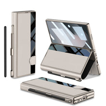 Load image into Gallery viewer, Luxurious Leather Cover Shockproof Phone Case With Screen Protector & Pen Slot For Galaxy Z Fold 6/7