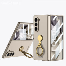 Load image into Gallery viewer, Luxury Shockproof Phone Case With Gold Ring Holder For Galaxy Z Fold 6