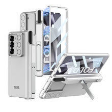 Load image into Gallery viewer, Magnetic Hinge Pen Box Shockproof Phone Case With Screen Protector & Lens Slide Protector For Galaxy Z Fold 6/5/4