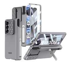 Load image into Gallery viewer, Magnetic Hinge Pen Box Shockproof Phone Case With Screen Protector & Lens Slide Protector For Galaxy Z Fold 6/5/4