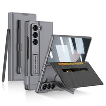 Load image into Gallery viewer, Luxurious Leather Cover Shockproof Phone Case With Screen Protector & Pen Slot For Galaxy Z Fold 6/5/4