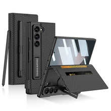 Load image into Gallery viewer, Luxurious Leather Cover Shockproof Phone Case With Screen Protector & Pen Slot For Galaxy Z Fold 6/5/4