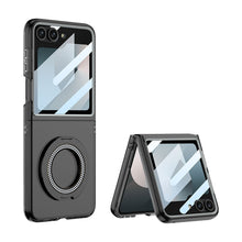 Load image into Gallery viewer, Magnetic Bracket Shockproof Clear Phone Case With Screen Protector For Galaxy Z Flip 6/5