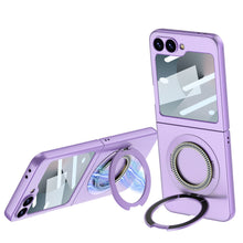 Load image into Gallery viewer, Magnetic Diamond Bracket Shockproof Phone Case With Screen Protector For Galaxy Z Flip 6/5/4