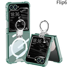 Load image into Gallery viewer, Magnetic All-included Shockproof Phone Cover With Ring Holder For Galaxy Z Flip6 Flip5 Flip4 Flip3