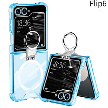 Load image into Gallery viewer, Magnetic All-included Shockproof Phone Cover With Ring Holder For Galaxy Z Flip6 Flip5 Flip4 Flip3
