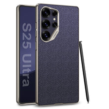 Load image into Gallery viewer, Electroplated Leather Shockproof Phone Case For Galaxy S25 S24 S23 Ultra
