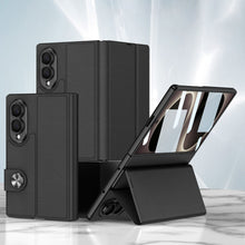 Load image into Gallery viewer, Luxury Leather Galaxy Z Fold8 Wide Ultra Case with Built-In Tempered Glass & Kickstand