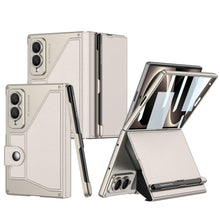 Load image into Gallery viewer, Luxurious Suede Phone Cover With Screen Protector & Pen-slot & Stylus For Galaxy Z Fold8 Wide Ultra