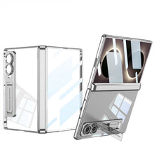 Load image into Gallery viewer, Magnetic Hinge Protective Clear Phone Case with Built-In Tempered Glass & Bracket For Galaxy Z Fold8 Wide Ultra