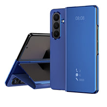 Load image into Gallery viewer, Smart Mirror Clear View Flip Case Luxury Magnetic Leather Kickstand Shockproof Cover For Galaxy Z Fold 7/6/5/4/3