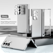 Load image into Gallery viewer, Luxury Magnetic Hinge Pen Holder Full Protection Case For Galaxy Z Fold 3/4/5/6/7 With Tempered Glass Film