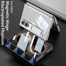 Load image into Gallery viewer, Magnetic Hinge Protective Clear Phone Case with Built-In Tempered Glass & Bracket For Galaxy Z Fold8 Wide Ultra