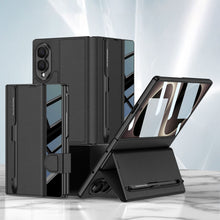 Load image into Gallery viewer, Galaxy Z Fold8 Wide Ultra Luxurious Leather Folio Case with Built-In Tempered Glass & Pen Holder