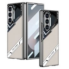 Load image into Gallery viewer, Electroplating Leather Shockproof Phone Case With Screen Protector For Galaxy Z Fold 7/6