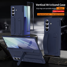 Load image into Gallery viewer, Hinge Pen Box Shockproof Phone Case With Screen Protector & Wristband Holder For Galaxy Z Fold 7/6/5/4/3