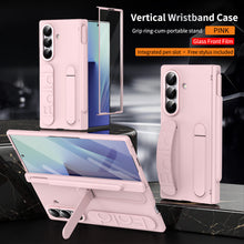 Load image into Gallery viewer, Hinge Pen Box Shockproof Phone Case With Screen Protector & Wristband Holder For Galaxy Z Fold 7/6/5/4/3
