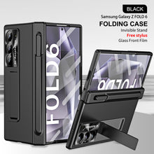 Load image into Gallery viewer, Hinge Pen Box Shockproof Phone Case With Glass Front Film & Stylus For Galaxy Z Fold6