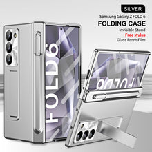 Load image into Gallery viewer, Hinge Pen Box Shockproof Phone Case With Glass Front Film & Stylus For Galaxy Z Fold6