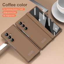 Load image into Gallery viewer, Frosted Silicone Hinge Protective Phone Case With Pen Slot & Stylus & Glass Film For Galaxy Z Fold Series
