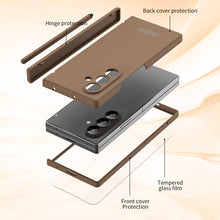 Load image into Gallery viewer, Frosted Silicone Hinge Protective Phone Case With Pen Slot & Stylus & Glass Film For Galaxy Z Fold Series