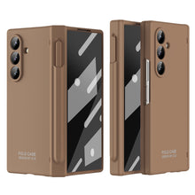 Load image into Gallery viewer, Frosted Silicone Hinge Protective Phone Case With Pen Slot & Stylus & Glass Film For Galaxy Z Fold Series