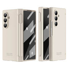 Load image into Gallery viewer, Frosted Silicone Hinge Protective Phone Case With Pen Slot & Stylus & Glass Film For Galaxy Z Fold Series