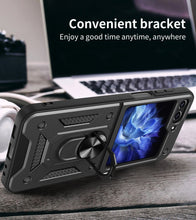 Load image into Gallery viewer, Drop Tested Cover with Magnetic Kickstand Car Mount Protective Case for Samsung Galaxy Z Flip3 Flip4 Flip5 5G