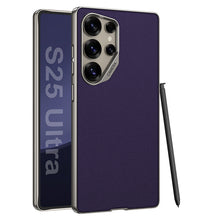 Load image into Gallery viewer, Electroplated Leather Shockproof Phone Case For Galaxy S25 S24 S23 Ultra
