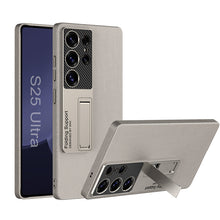 Load image into Gallery viewer, Invisible Bracket Leather Phone Case For Galaxy S25 S24 S23 S22 Ultra Plus