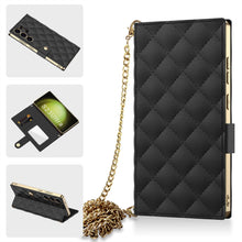 Load image into Gallery viewer, Electroplated Leather Shockproof Cover With Bracelet For Galaxy S25 S24 S23 Ultra