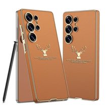 Load image into Gallery viewer, Deer Pattern Leather Shockproof Phone Cover For Galaxy S25 Ultra