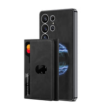 Load image into Gallery viewer, Leather Shockproof Phone Case With Magnetic Card Holder For Galaxy S25 S24 S23 Ultra