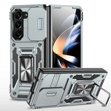 Load image into Gallery viewer, Samsung Galaxy Z Fold5 Case Armor Heavy Duty Shell Magnetic Car Holder and Lens Slide(Pre-sell) - Mycasety Mycasety