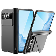 Load image into Gallery viewer, Slim Anodized Google Pixel Fold Case with Hinge Protective Screen Protector Pen Slot and Stylus - mycasety2023 Mycasety