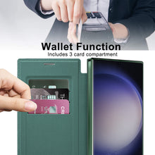 Load image into Gallery viewer, Luxury Flip Leather Magnetic Phone Case Support Magsafe For Samsung Galaxy S23 Ultra Plus