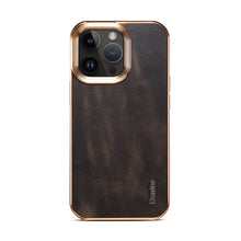 Load image into Gallery viewer, Leather Shockproof iPhone Case
