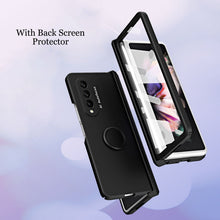 Load image into Gallery viewer, Anti-fall Protective Phone Case With Car Magnetizable Ring Holder And Film For Samsung Galaxy Z Fold5 Fold4 Fold3 - Mycasety Mycasety