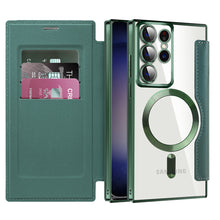 Load image into Gallery viewer, Luxury Flip Leather Magnetic Phone Case Support Magsafe For Samsung Galaxy S23 Ultra Plus