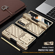 Load image into Gallery viewer, Transformers Folding Protective All-Inclusive Drop-Proof Phone Case With Stylus & Back Screen Protector For Galaxy Z Fold 6/5/4