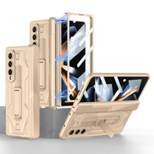 Load image into Gallery viewer, Magnetic Armor All-included Hinge Holder Case With Back Screen Protector For Samsung Galaxy Z Fold5 Fold4 Fold3 - mycasety2023 Mycasety