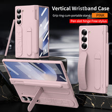 Load image into Gallery viewer, Higne Pen Box Shockproof Phone Case With Screen Protector & Wristband Holder For Galaxy Z Fold 6/5/4/3