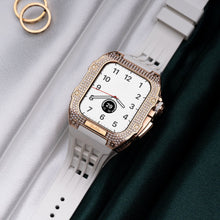 Load image into Gallery viewer, Luxurious Titanium Alloy Crystal Case Strap For Apple Watch 44/45 mm - Mycasety Mycasety