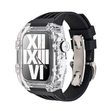 Load image into Gallery viewer, Luxury Metal Case Strap(Fluoro Rubber) For Apple Watch Series 44/45 mm - mycasety2023 Mycasety